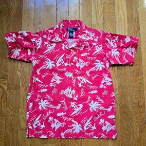 Vintage Polo Ralph Lauren Hawaiian SS Button Up Kid's 6
